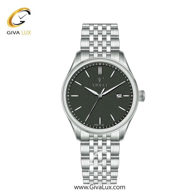 ساعت مچی اورجینال زنانه ویولت VIOLET نقره ای | نقره ای| دودی|تیتانیوم| کد رفرنس 0629